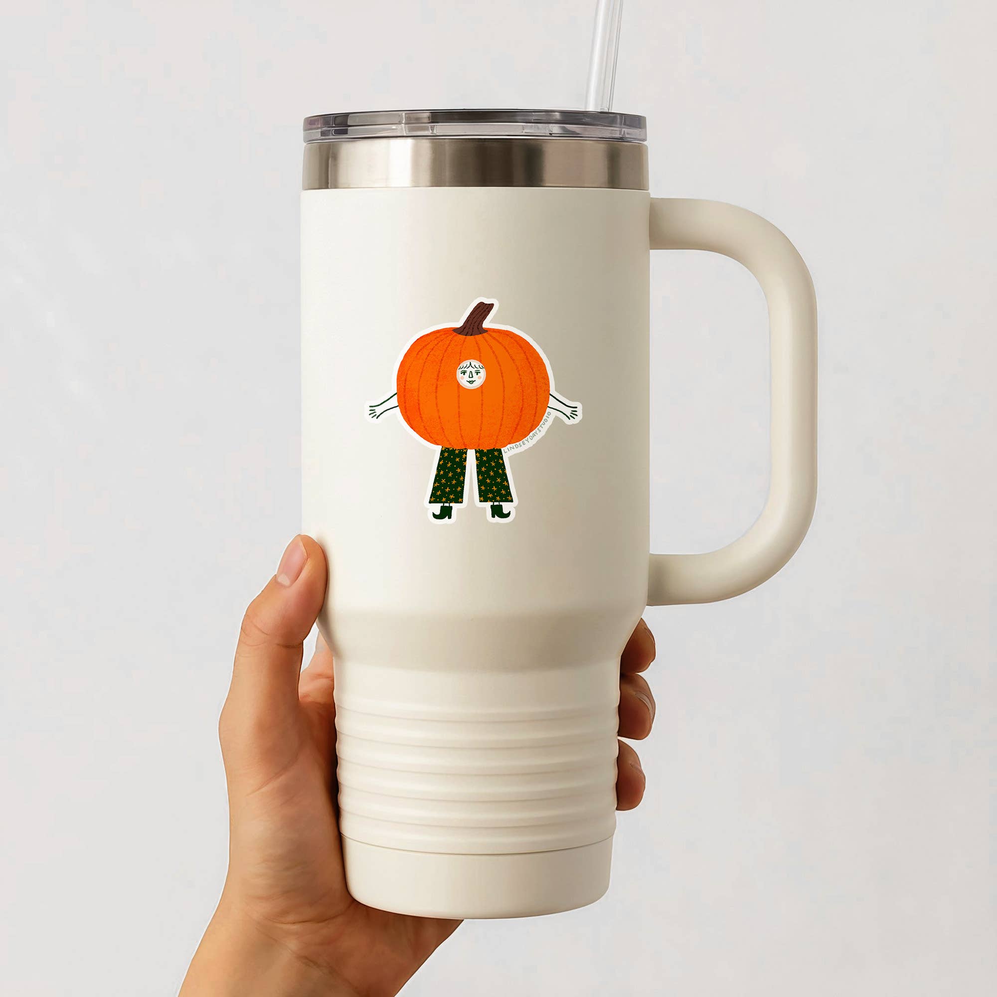 Lindsey Day Studio - Wholesale Sticker - Paula Pumpkin Sticker, Funny Sticker, Halloween Sticker5