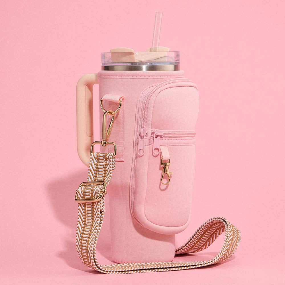 Sensibling Corp. – Großhandel Umhängetasche - Damen – Tragetasche mit Chevron-Muster und Schulterriemen für Becherhalter9