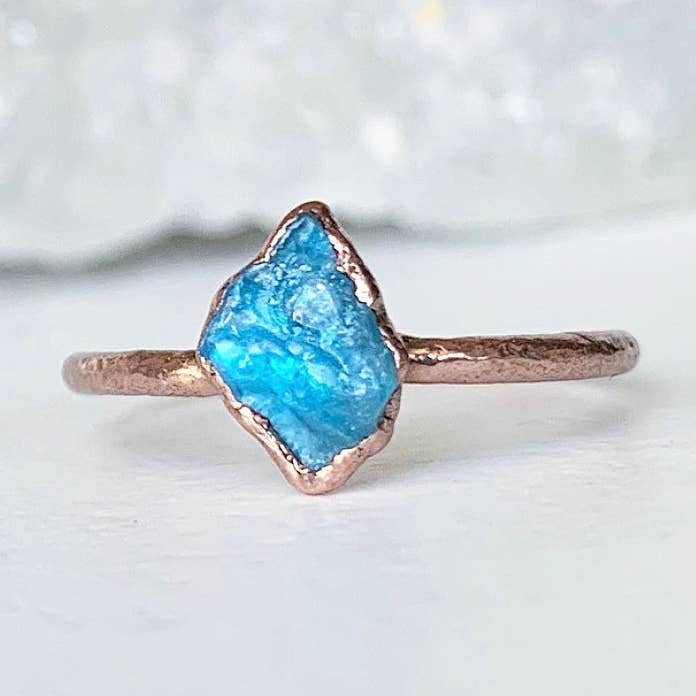 Lille rå apatit stabling Ring for engroshandel hos Buddha Blossom Jewels