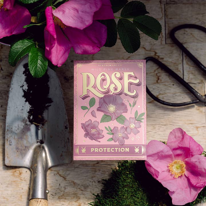 To & From Gift Co. - Wholesale Plant Seeds - Wild Pink Marsh Rose (Protection) - Floriography Seed Packet