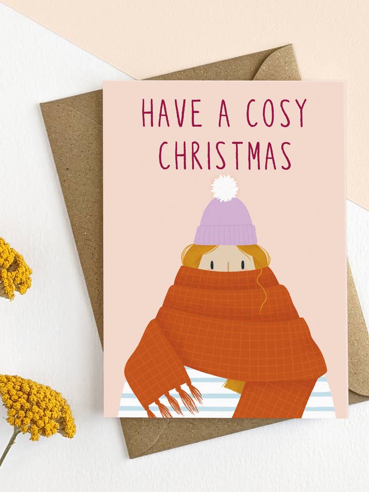 Illustrated Christmas Card for wholesale by Elsa Rose Frere