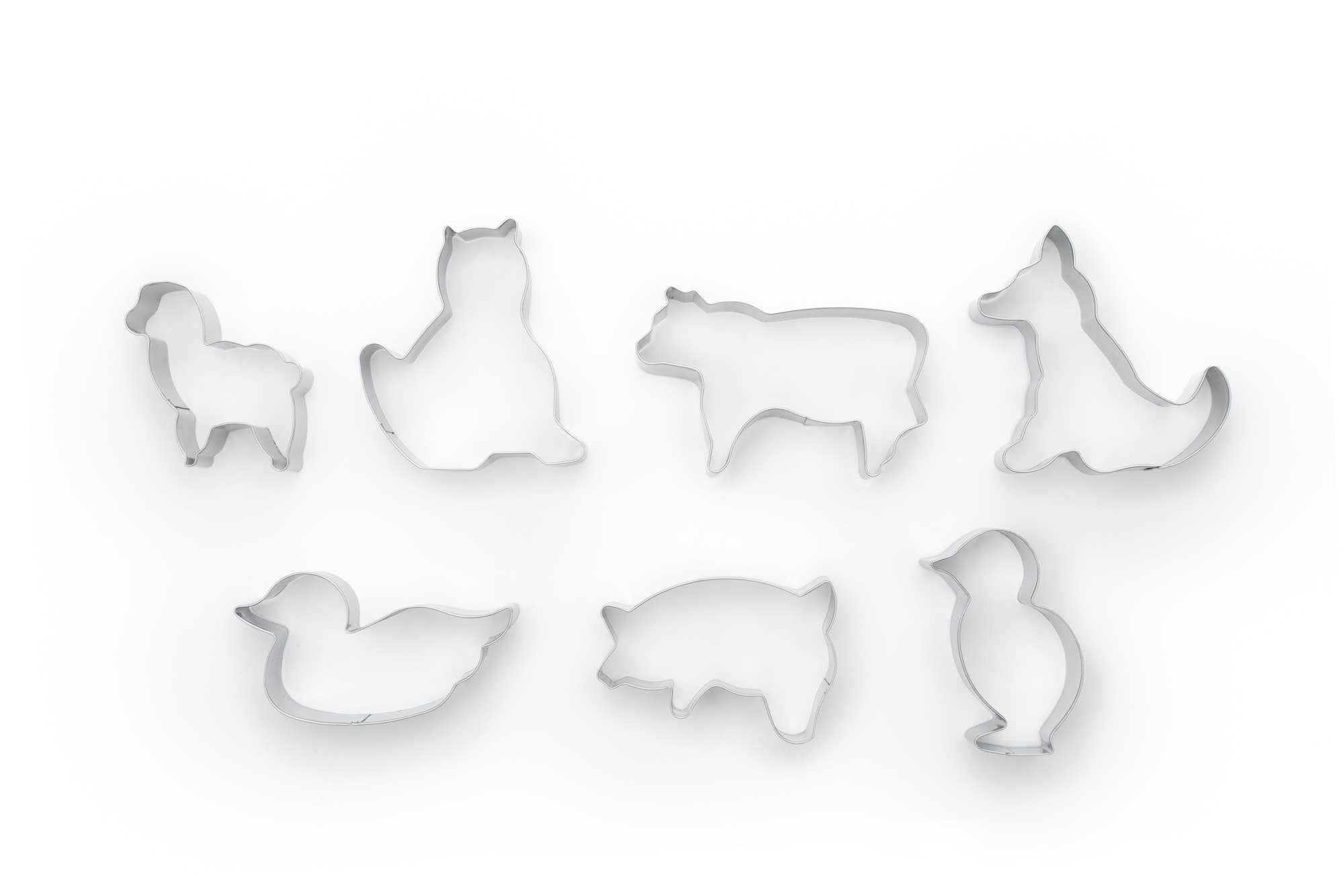 Fox Run Brands – Engroshandel Udstikker til småkager – Fox Run Farm Animal Cookie Cutters, Sæt med 7, 3.5" x 3.5"6