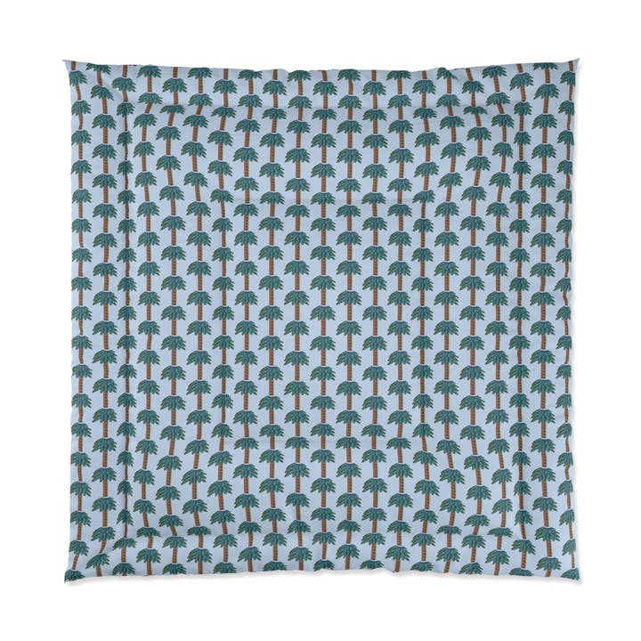 Tiki Palm Sky Comforter for wholesale by B.Maraffi Art and Home