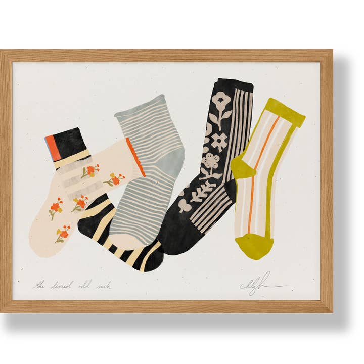 Cocoshalom - Wholesale Art Print - The Darned Odd Sock