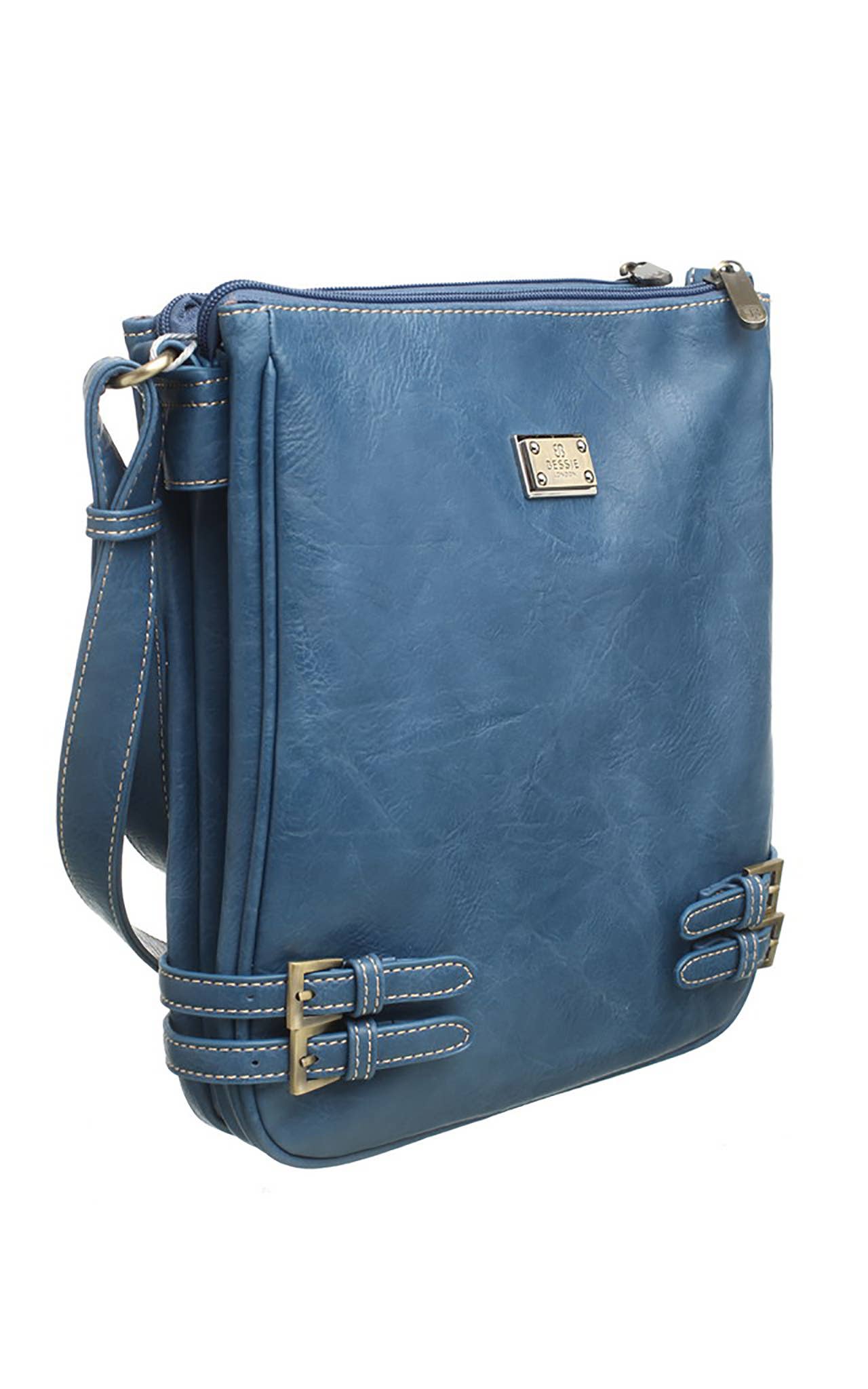 Bessie London - Wholesale Crossbodytas - Dames - Klassieke schoudertas met gesp en ritssluiting3