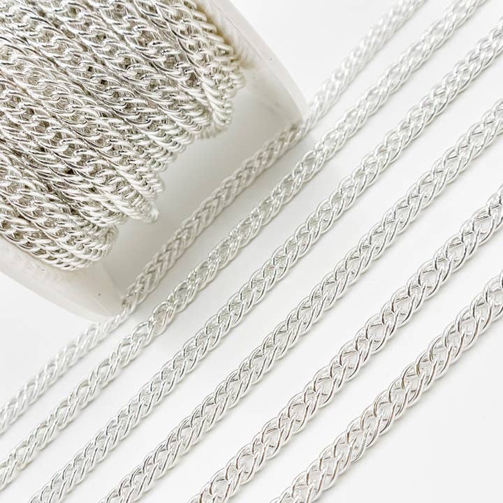 Jewels & Chains - Wholesale Link & Chain Necklace - V35SS. Sterling Silver Double Curb Chain3