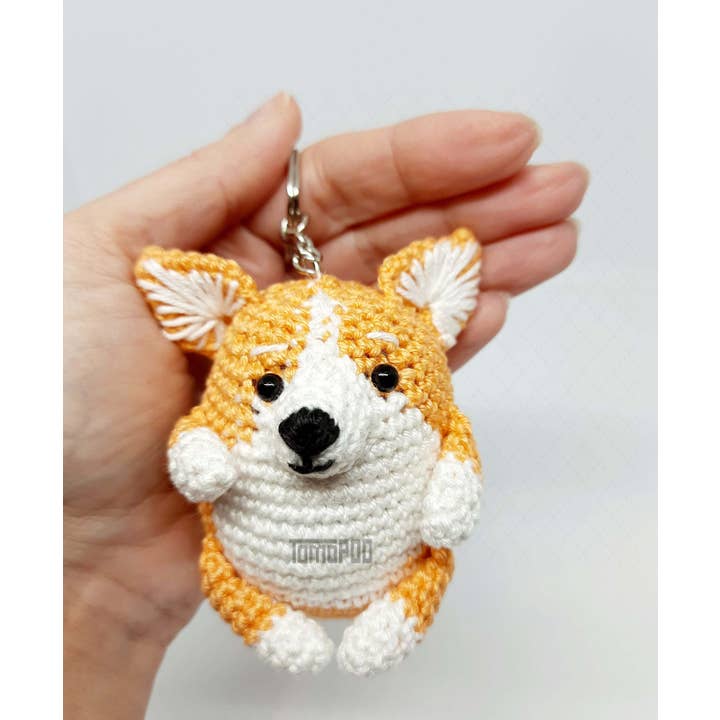 TOMOPOD LLC - Wholesale Car Decorative Charm - Unisex - Crochet Corgi Dog Car Mirror Hanging, Bag Charm, Dog Lovers4