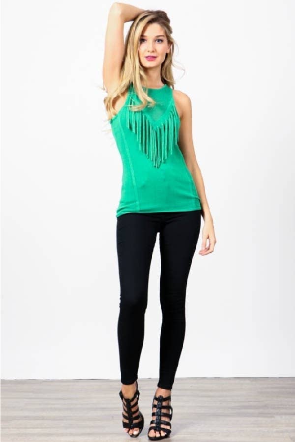 Hesperus - Wholesale Knit Top - Women's - TEXTURED TOP WITH FRINGE7