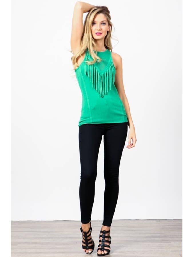 Hesperus - Wholesale Knit Top - Women's - TEXTURED TOP WITH FRINGE7