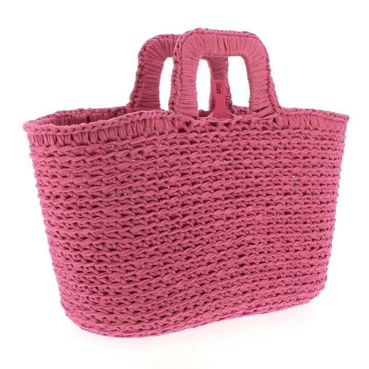 DIY Crochet Shopper Kit Bubblegum for wholesale by Hoooked Yarns