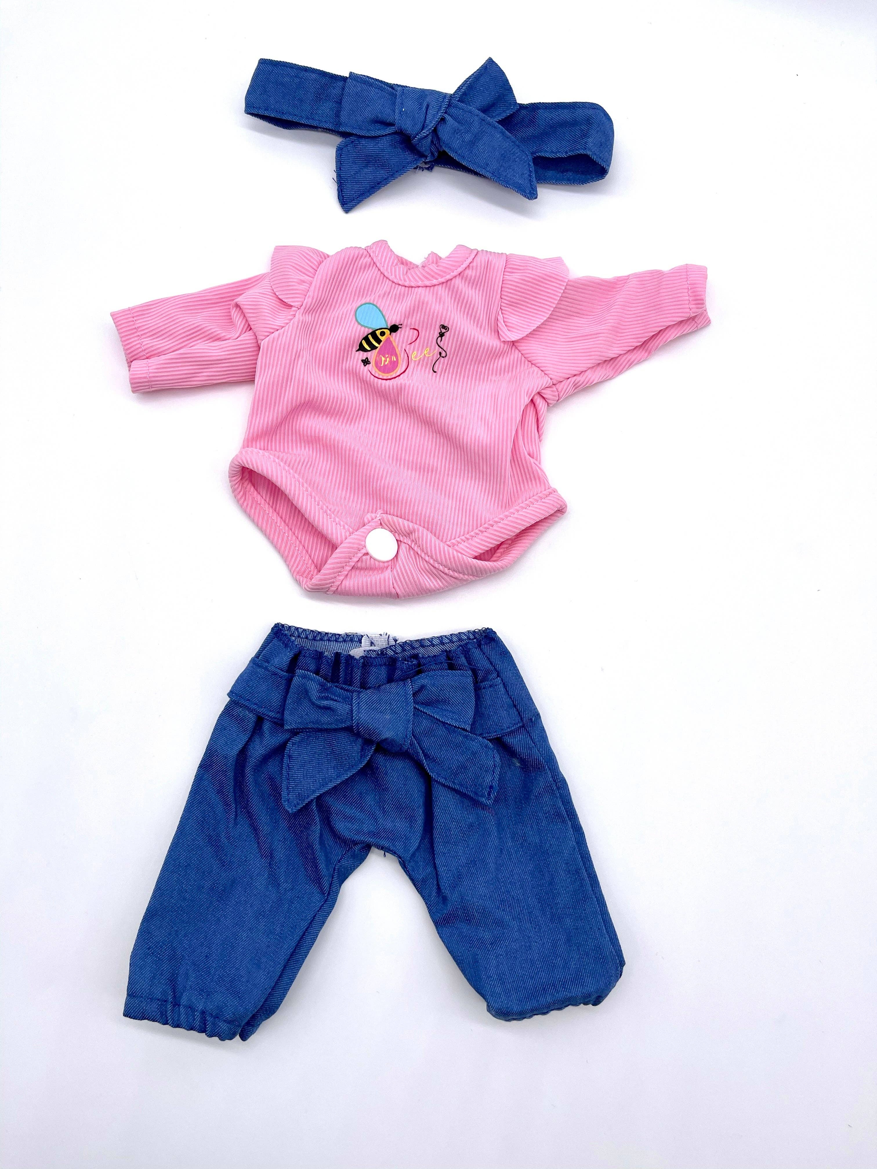 Orijin Bees - Wholesale Doll - Kids - Denim Outfit - 4 Piece Set for Baby Bee (doll sold separately)1