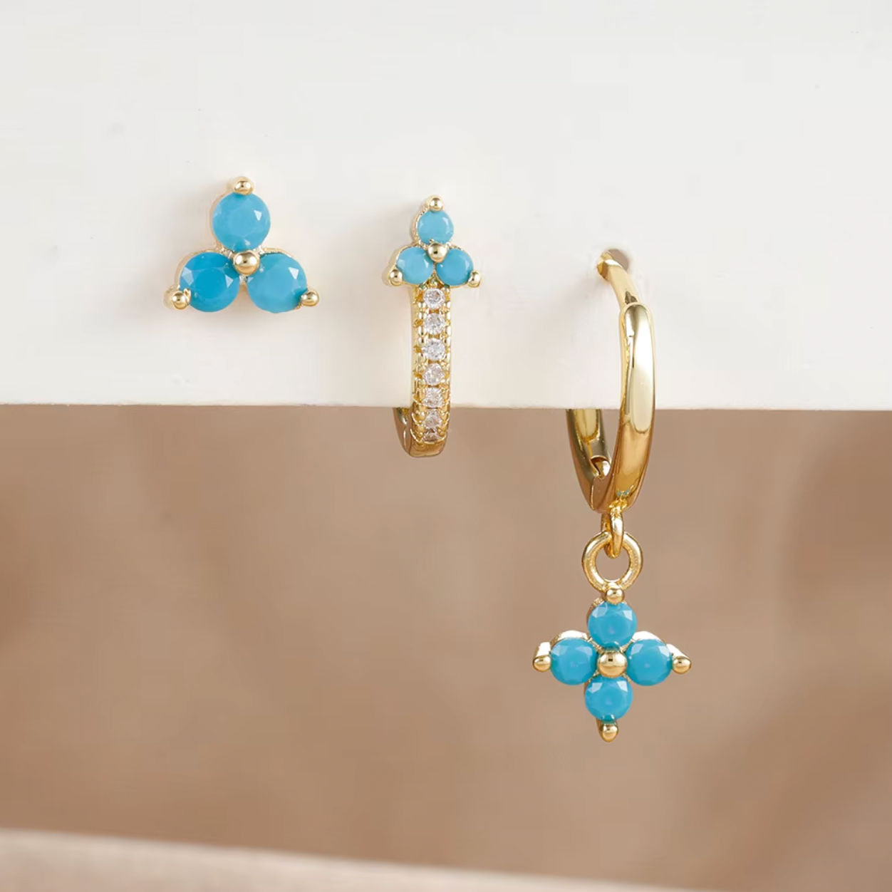 Folie à Trois - Vente Parures de bijoux - Ensemble Daria de bijoux en acier inoxydable6