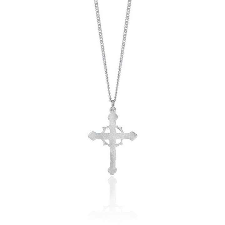 Amos Pewter - Wholesale Pendant/Charm Necklace - 18'' Acadian Cross Pendant