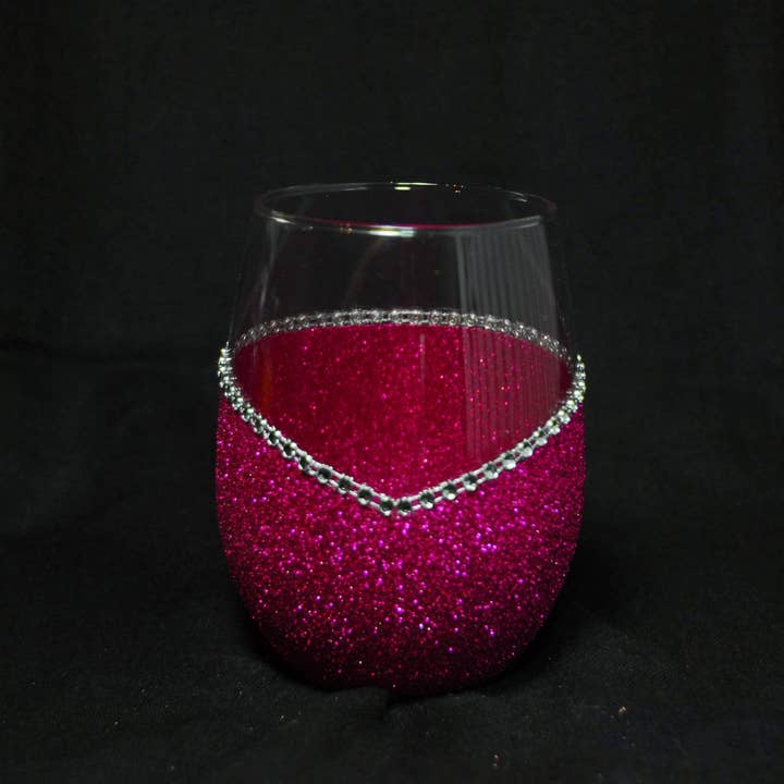 WineyBitches.Co - Wholesale Wine Glass - Sweet Bitch – Bling Glitter Glass Wine Glass (The Bitch Collection)18