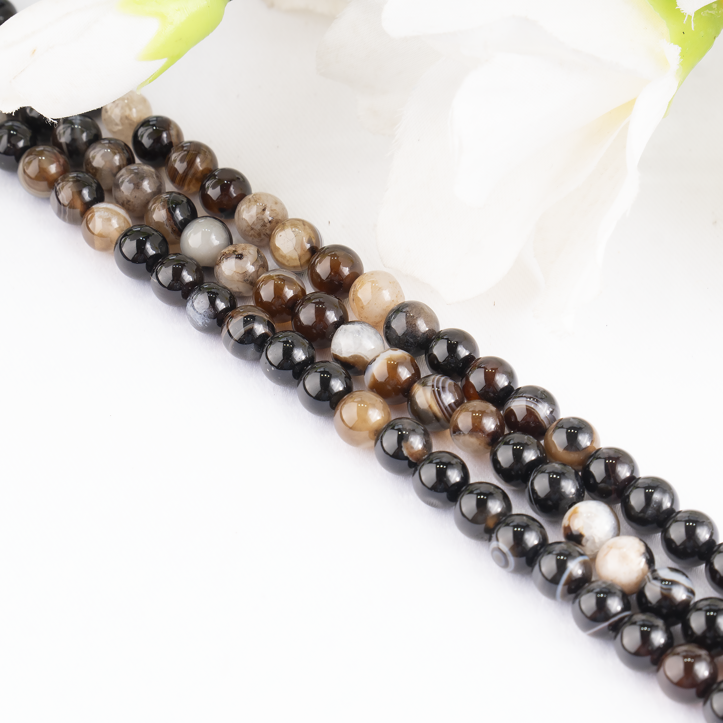 Soothing Crystals Beads - Wholesale Beads - Crystal Jewelry Beads |Black Sulemani Agate |Gemstone Healin6