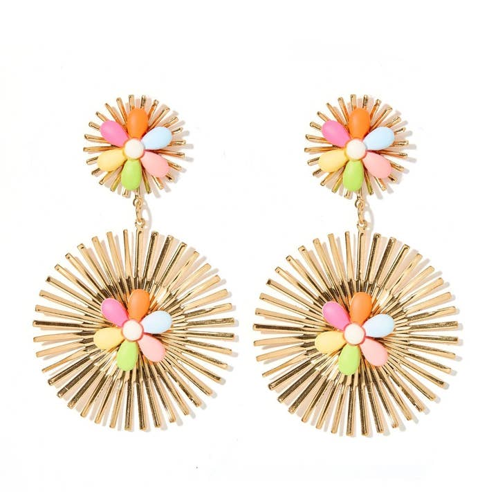 LINNY CO - Wholesale Dangle Earrings - Fiona Statement Earrings - Multi