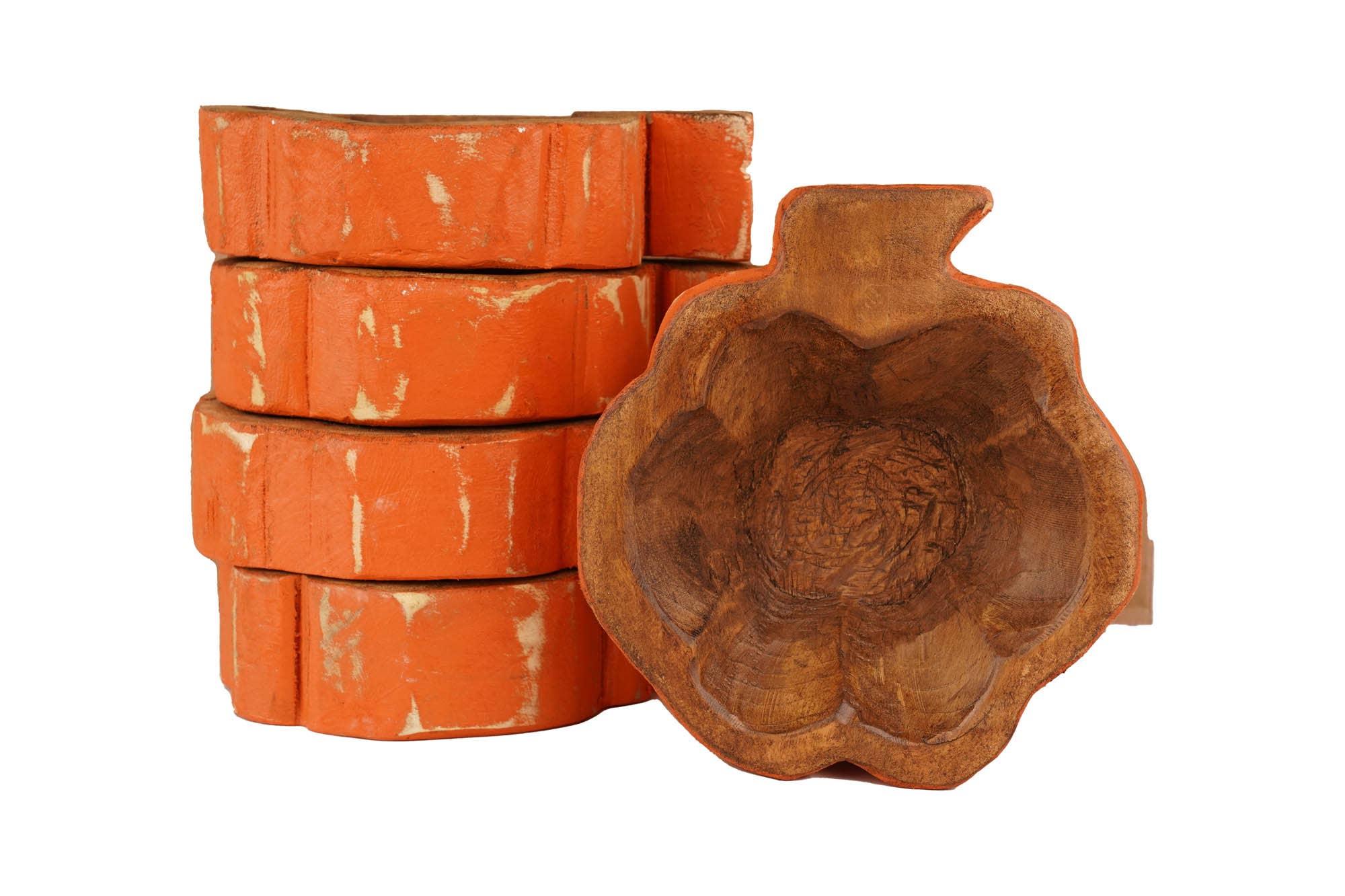 My Amigos Imports - Wholesale Candle Holder - Pumpkin-Small-Candle Ready-Original Design-6x8 inches13