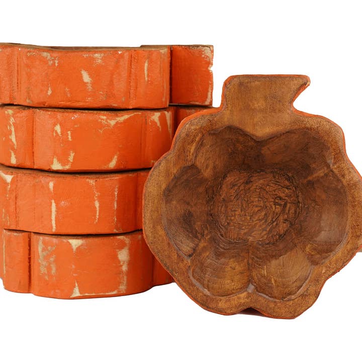 My Amigos Imports - Wholesale Candle Holder - Pumpkin-Small-Candle Ready-Original Design-6x8 inches13