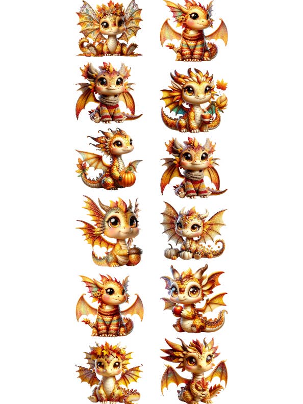 Dragons d'automne pour la vente par Inkie