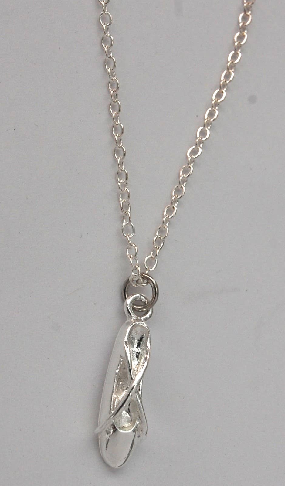 Semaki & Bird - Wholesale Pendant/Charm Necklace - Ballet Slipper Necklace - silver1