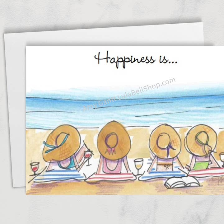 Friendship - Bathing Beauties Greeting Card for wholesale by Lula Bell Cards and Gifts