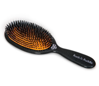 Rock & Ruddle - Wholesale Hair Brush/Comb - Detangling Boar Bristle Hairbrush - Black  Stardust3