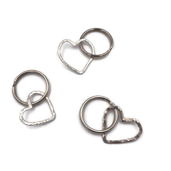 Keep Your Heart Keychain Sterling Silver | DK Originals Jewe for wholesale by DK Originals