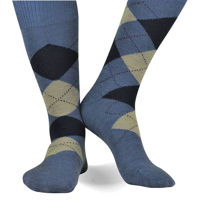 ELL & Atty - Wholesale Socks - Men's - Superwash Merino Wool - Argyle6