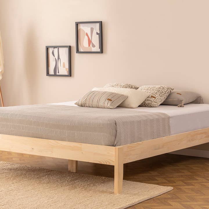Deholzwart GmbH – wholesale Säng – Galaxi-modell träsäng enkel furu - NATUR