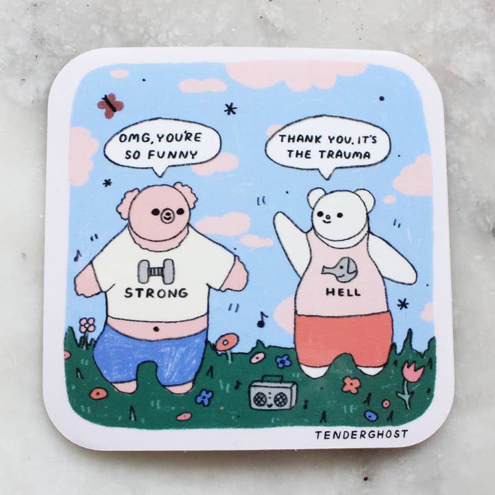 Es la pegatina de trauma para venta al por mayor de Tender Ghost