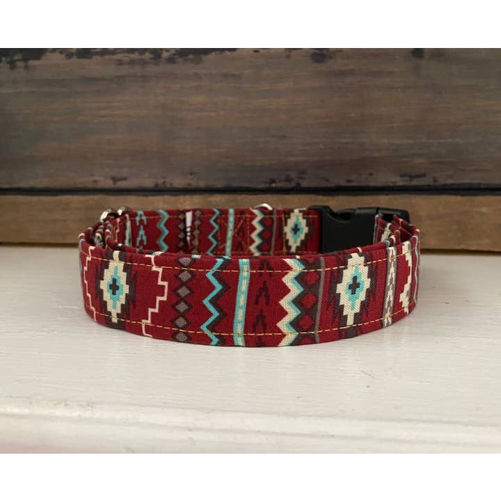 Röd Aztek Navajo Västerländsk Stam Mångfärgad Hundhalsband för wholesale av Dixie Lane Collars