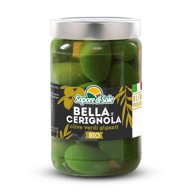 Bella di Cerignola Natuurlijke gigantische groene olijven voor wholesale door Sapore di Sole