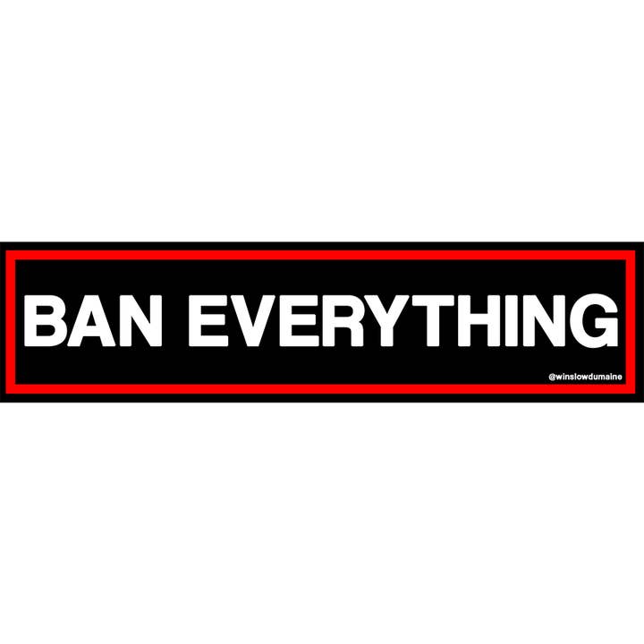 ALLES VERBIETEN Aufkleber für den Großhandel von Defensive Wounds