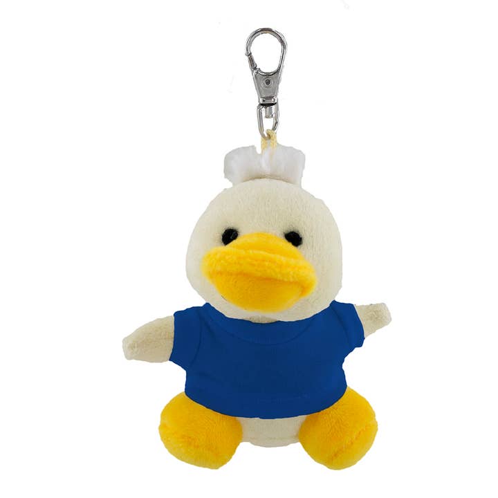 Plushland - Wholesale Keychain – Unisex - 4" Keychain - Duck with customized shirt7