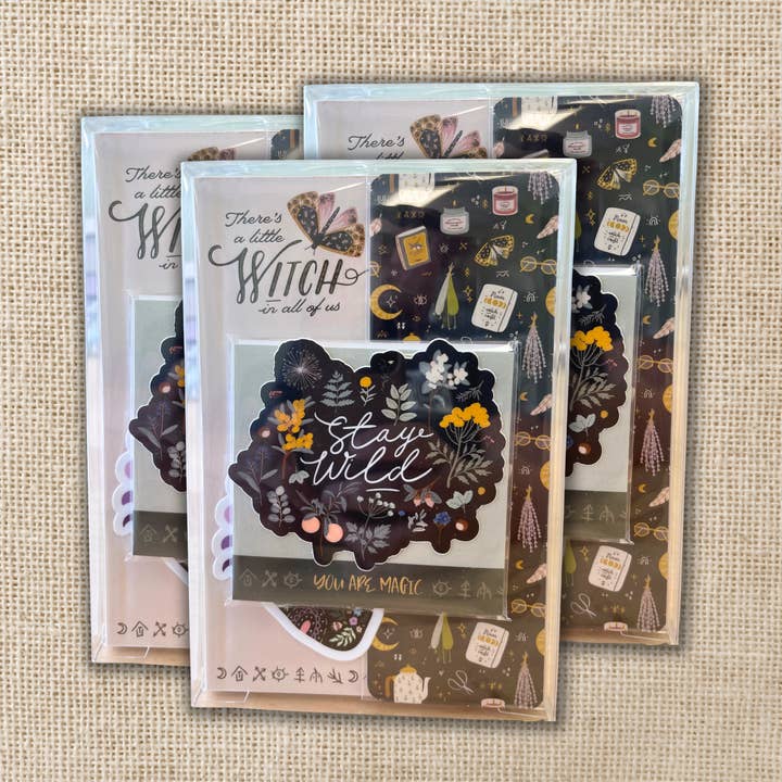 Kingdom of Threads - Wholesale Stationery/Notecard Set - Little Witch Mystical Boxed Stationery Gift Set2