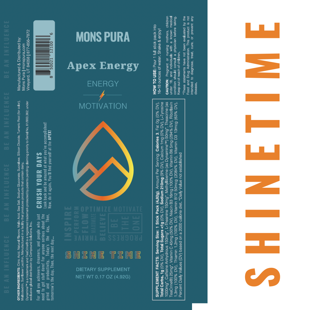 Mons Pura - Wholesale Oral Supplement/Vitamin - Apex Energy Single Serve3