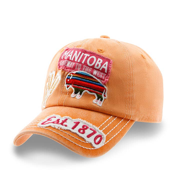 Northern Icons Canada - Wholesale Baseball Cap - Unisex - Manitoba Distressed Patch Baseball Cap11