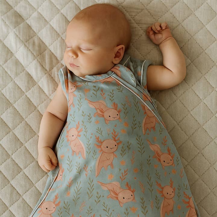 Dormeuse en bambou- Axolove♥️ (Axolotl) for wholesale by Création cocolyly inc.