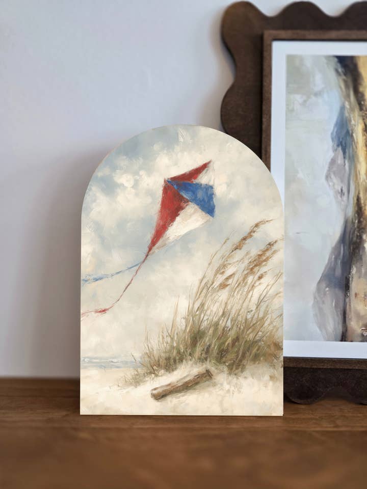 Coastal Summer Decor - Ocean Art - Wood Arch Sign for wholesale by The 19th Collective