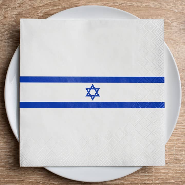 Serviette à cocktail drapeau d'Israël pour la vente par Altoonastore
