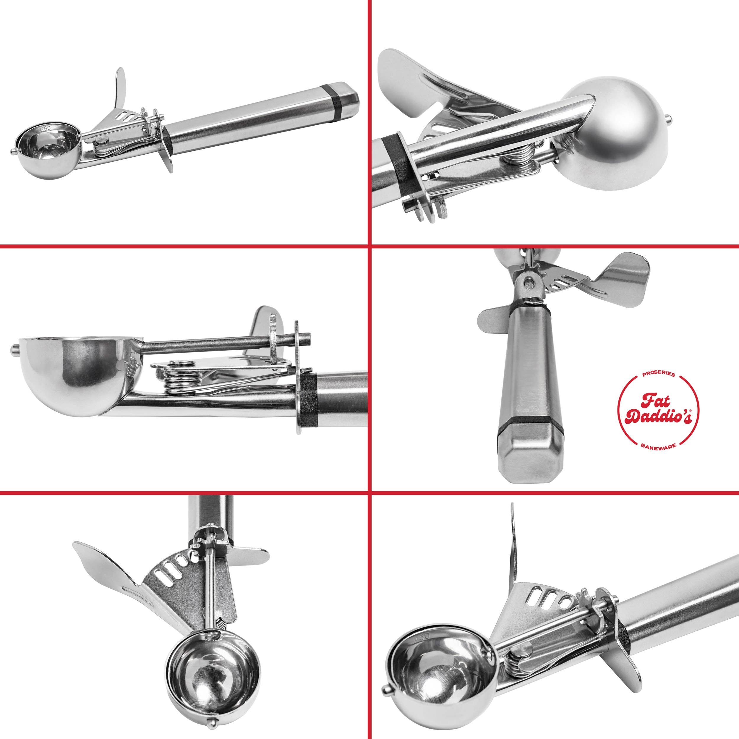 Fat Daddio's – Großhandel Küchengerät – Fat Daddio's Edelstahlportionierer5