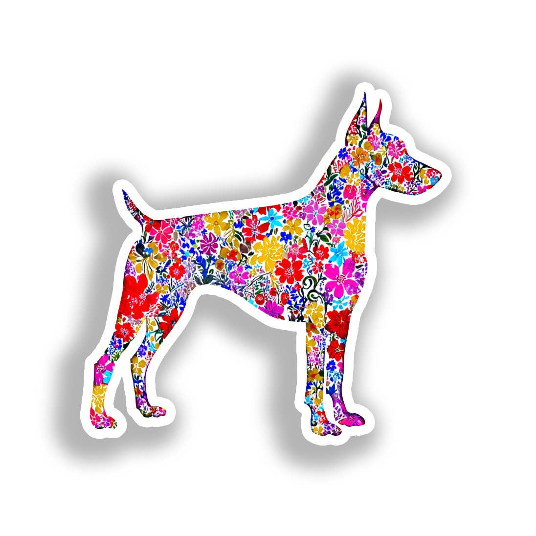 Yoonek Graphics - Venta al por mayor Pegatina - Pegatina de perro Doberman Pinscher # A0196720