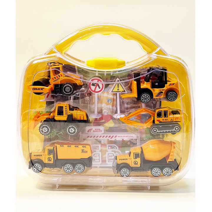 Ensemble de jouets de voitures d'ingénierie en métal pour la vente par Funteze