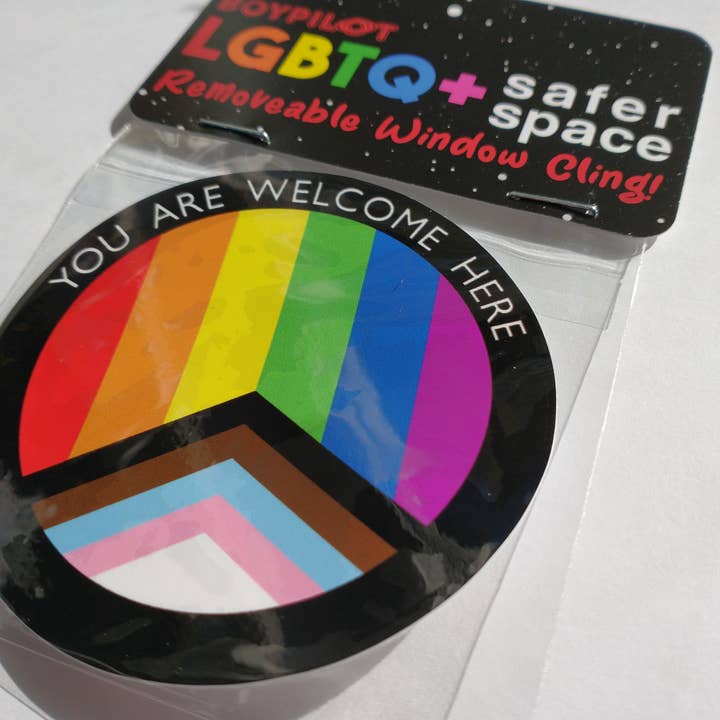 BoyPilot Goods - Wholesale Sticker - LGBTQ+ Safer Space Window Cling10