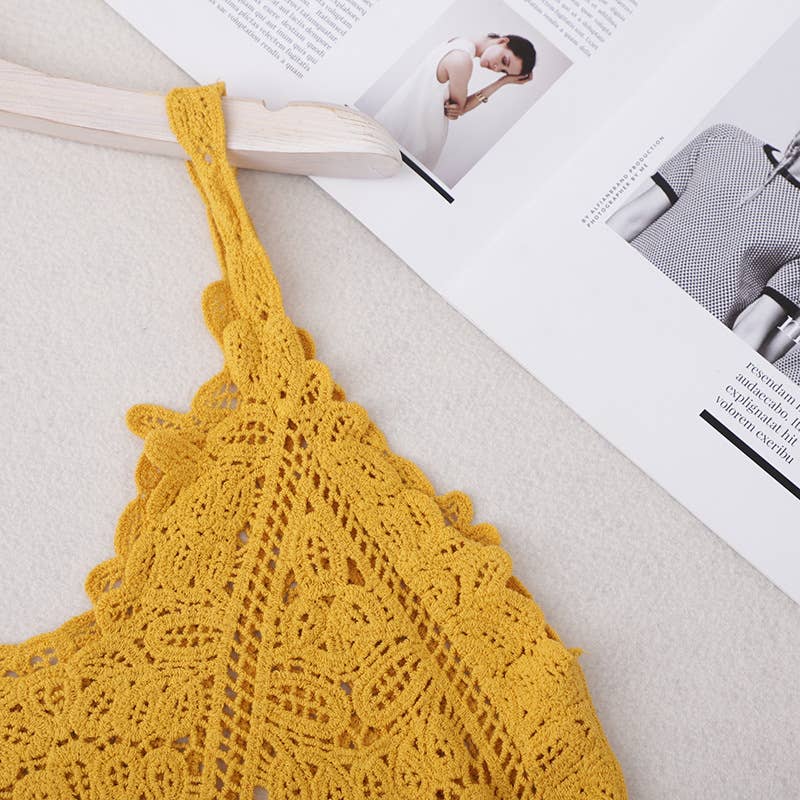 Hope & Sunshine - Wholesale Swim Cover Up - Women's - Lace Crochet Cover-up Top Tank5