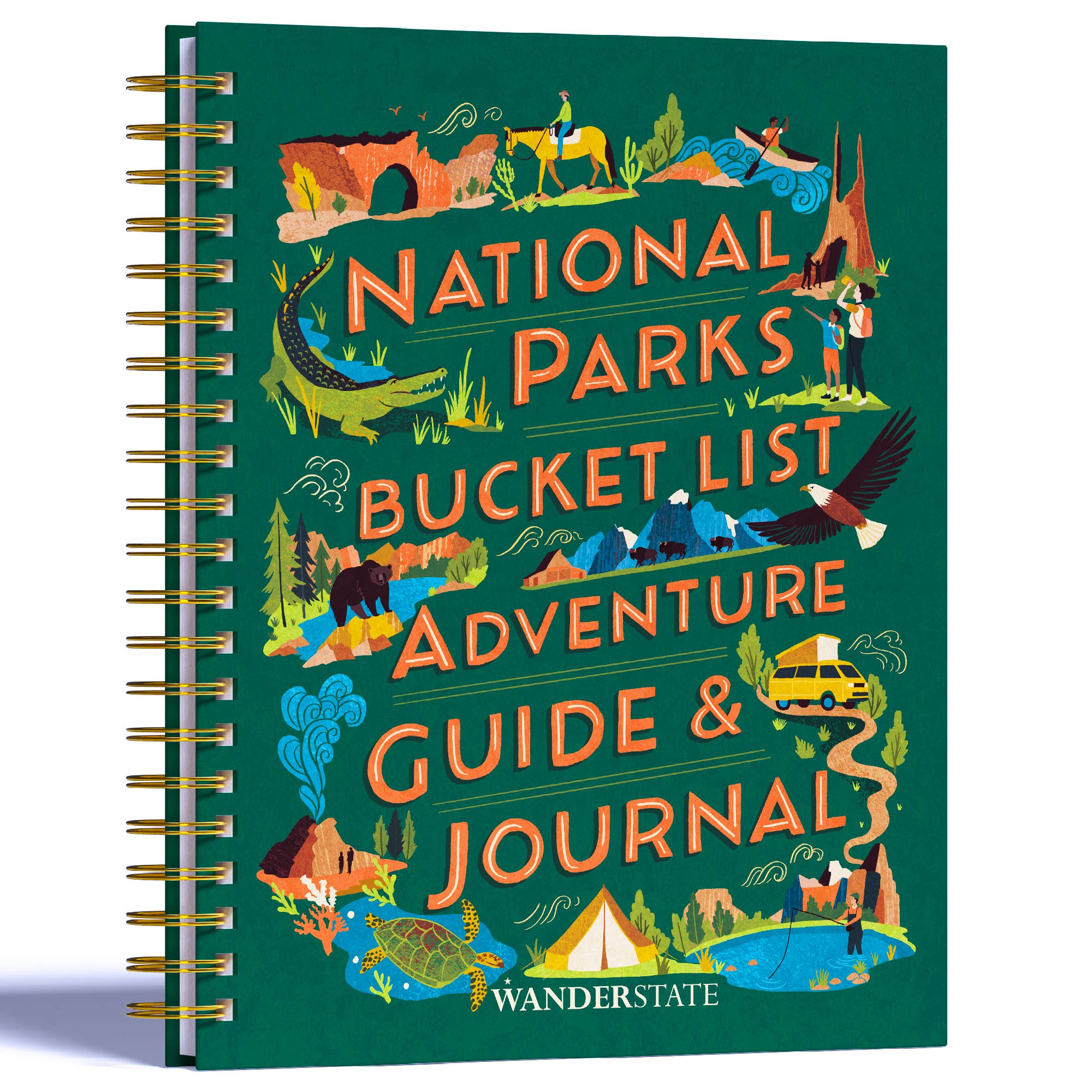 WANDERSTATE - Wholesale Journal/Diary - National Parks Bucket List Guide & Journal (All-in-One)0