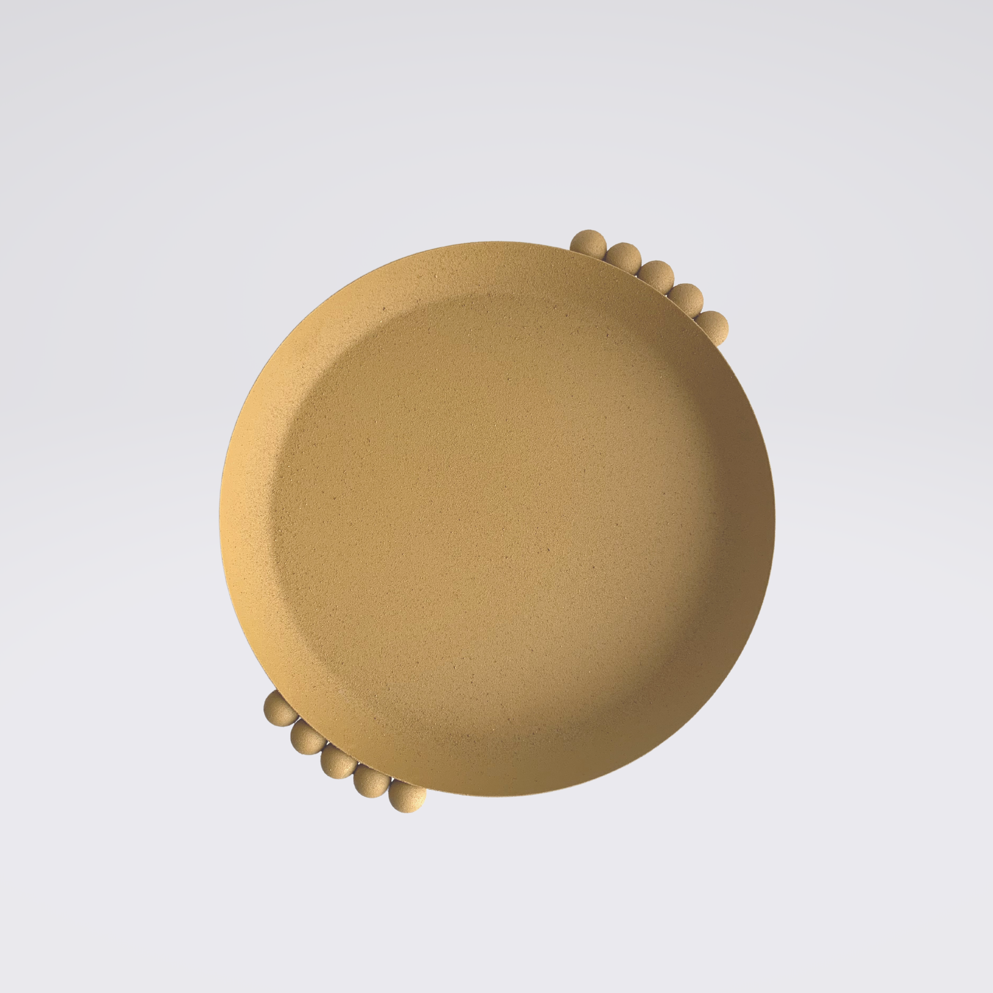 Casa Amarosa - Wholesale Decorative Tray - Elan Trays- Mustard, 8.070 Inches 0