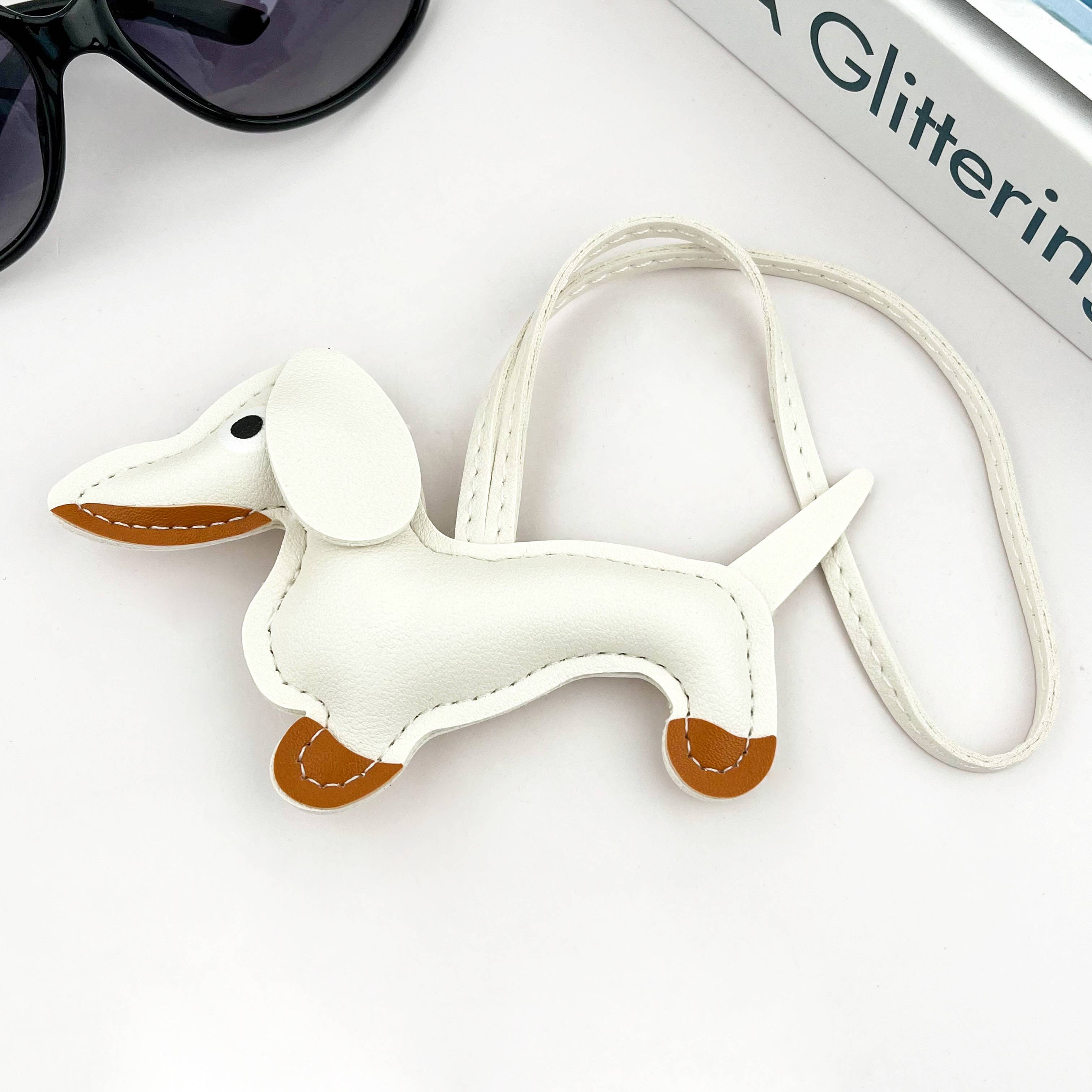 SoapElenGlen - Wholesale Purse/Bag Accessory - Women's - Dachshund Bag Pendant, Leather Strap Puppy Accessories4