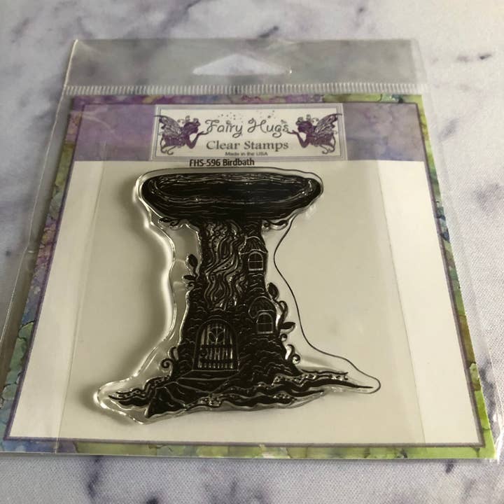 Fairy Hugs Stamps - Birdbath for wholesale by Fairy Hugs