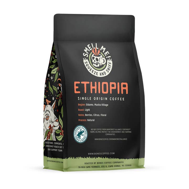 Bones Coffee Company - Wholesale Coffee Beans - Ethiopia Single-Origin Coffee | 12oz | Whole Bean & Ground6